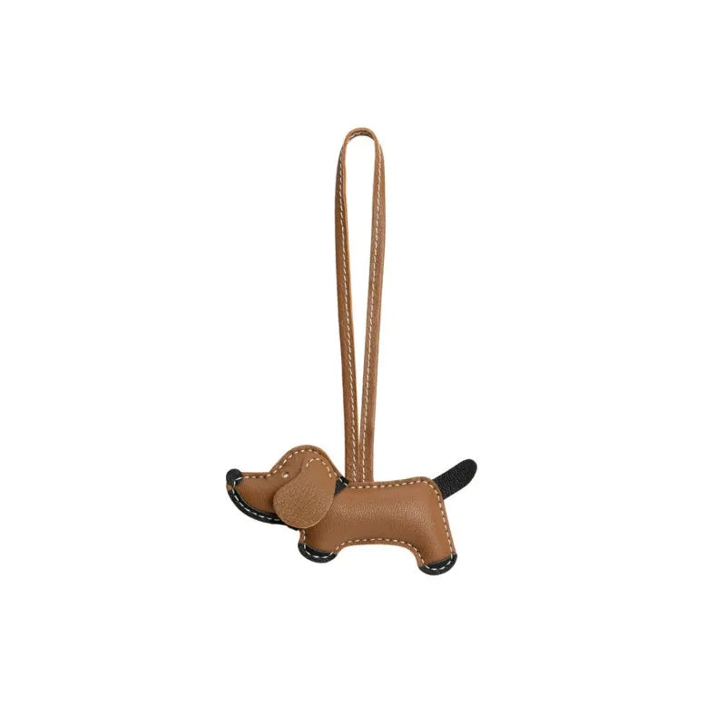 Dachshund Leather Pendant