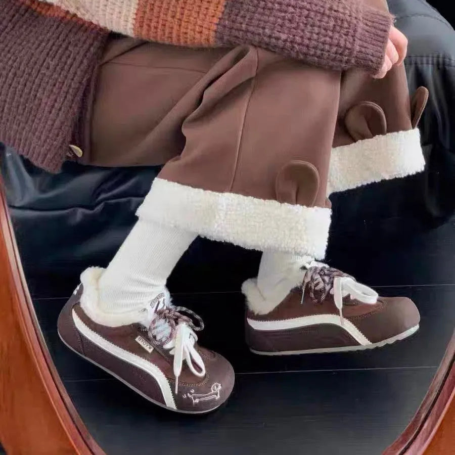 Dachshund Plush Sneakers