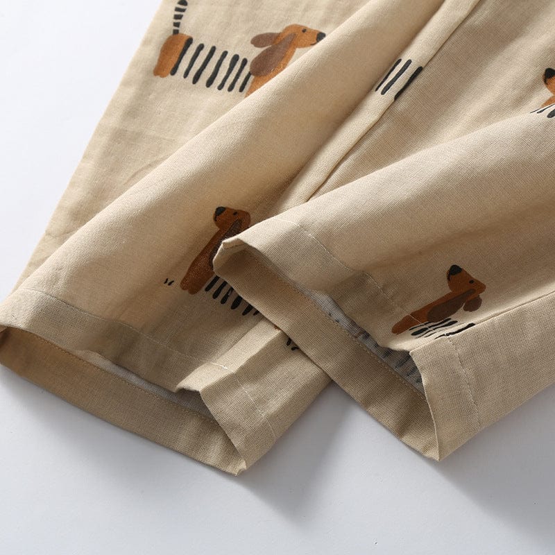 Beige Dachshund Pajama Set The Doxie World