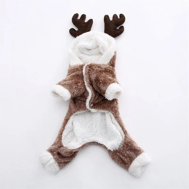 Christmas Doxie Reindeer Jumpsuit Dachshund Space
