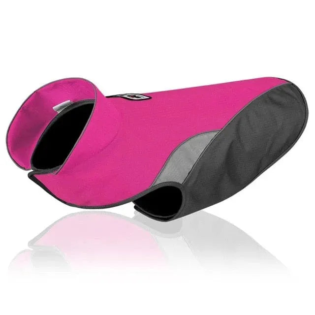 Color Block Reflective Dachshund Coat Rose Red / XS The Doxie World