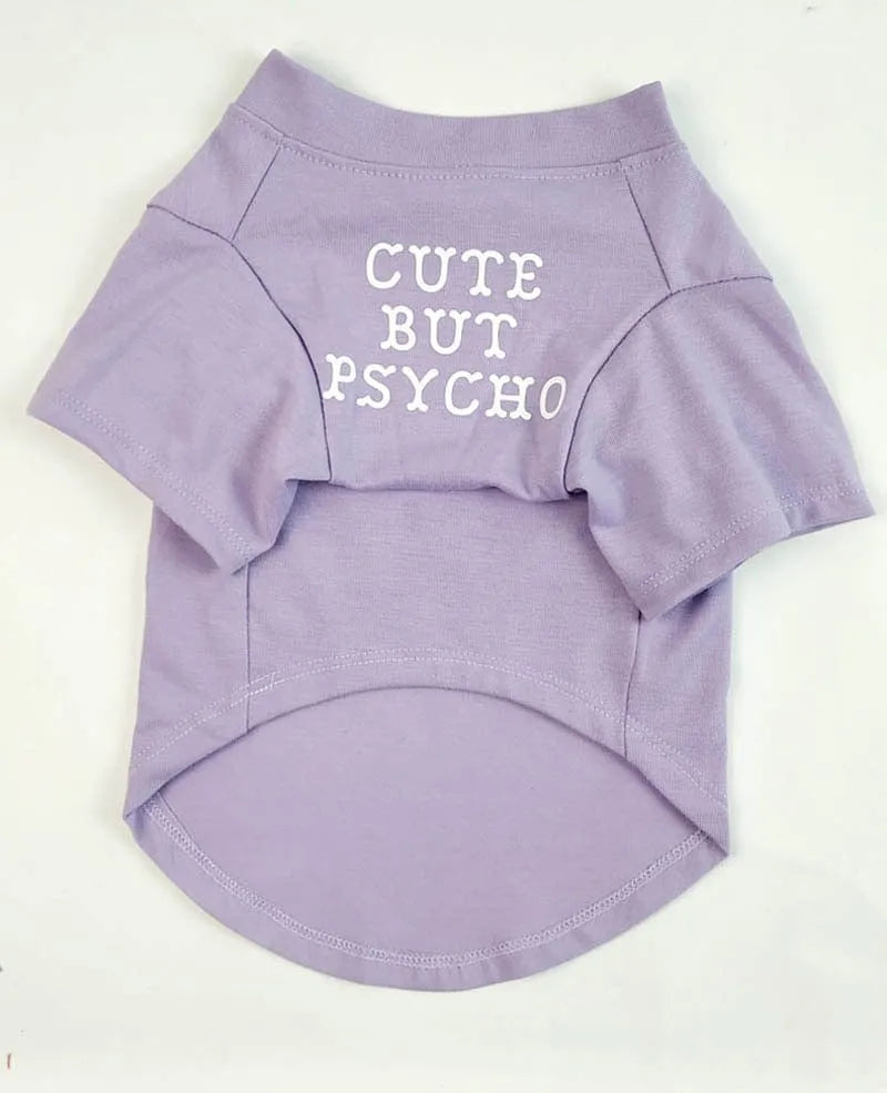''Cute But Psycho'' - Graphic Dog T-Shirt The Doxie World