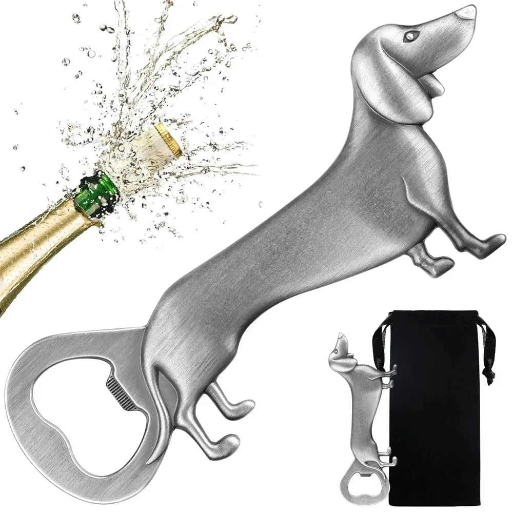 Dachshund Bottle Opener Silver The Doxie World