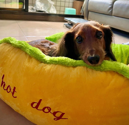 Dachshund Hot Dog  Bed The Doxie World
