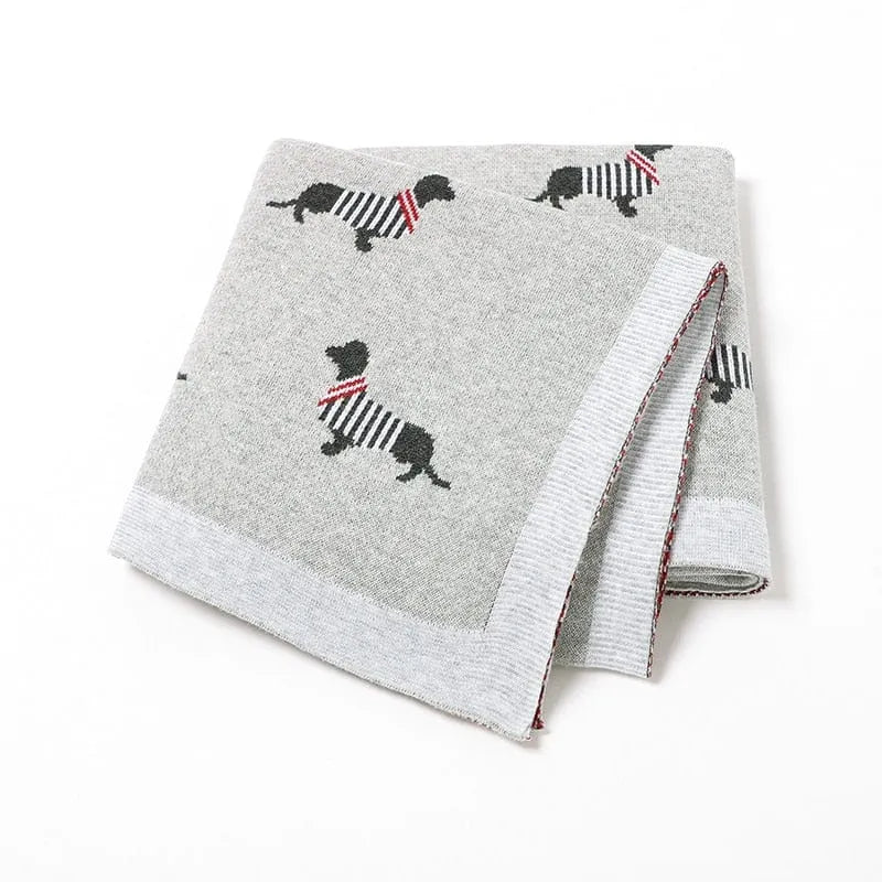 Dachshund Lap And Baby Blanket 82W1008-4 3 The Doxie World