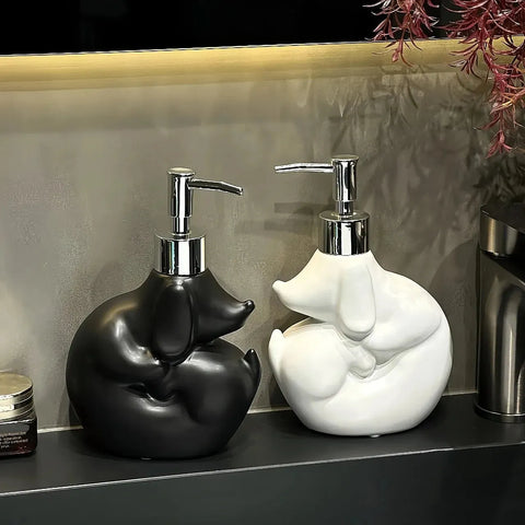 Dachshund Soap Dispenser Black The Doxie World