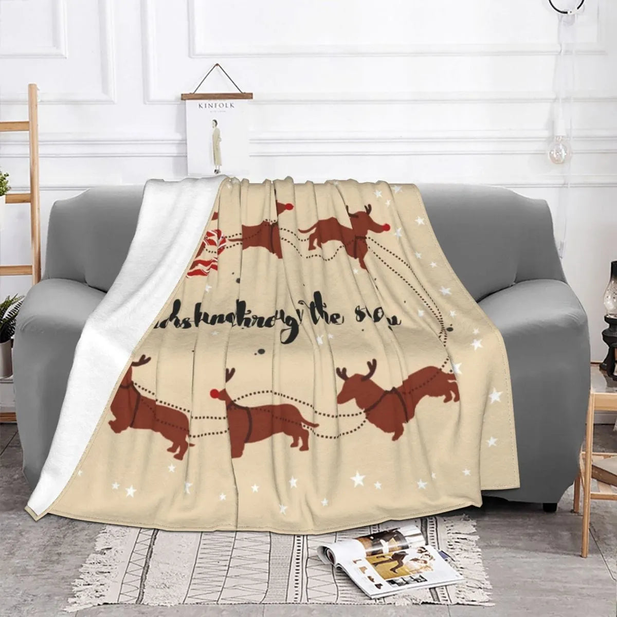 Dachshund Through The Snow Blanket The Doxie World