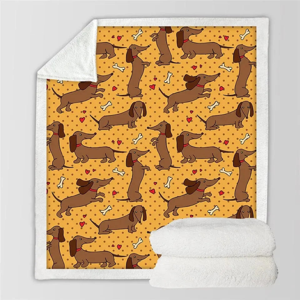 Dachshund Throw Blanket The Doxie World