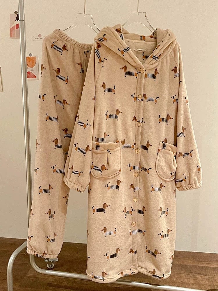 Fleece Dachshund Pajama Set The Doxie World