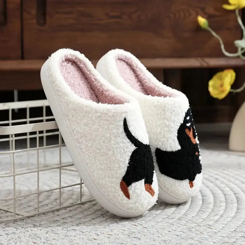 Fuzzy Dachshund Slippers The Doxie World
