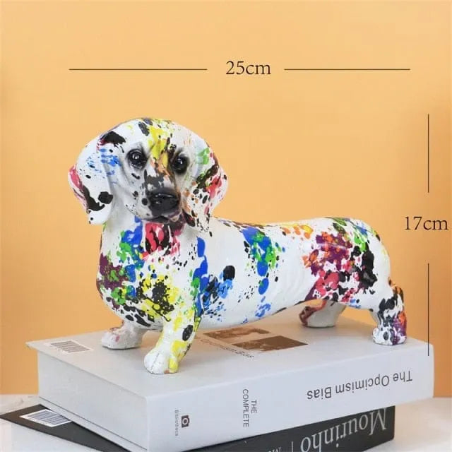Graffiti Dachshund Figurines Dachshund B The Doxie World