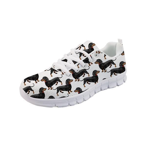 Hearty Dachshund Sneakers Black/White / 35 The Doxie World