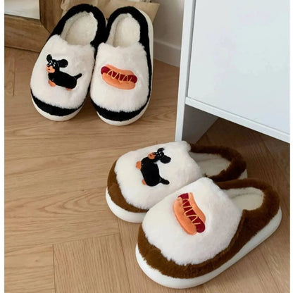 Hot Dog Dachshund Slippers The Doxie World