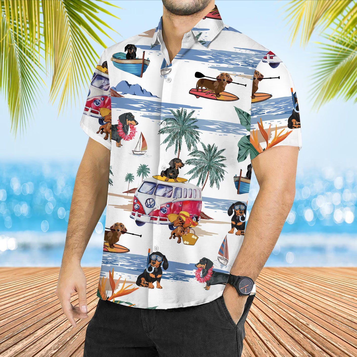 Dachshund Hawaiian Shirt