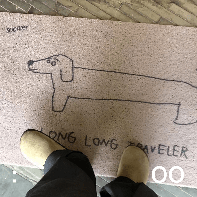 Dachshund Original Illustration Primer Mat Anti-slip Dust Removal The Doxie World