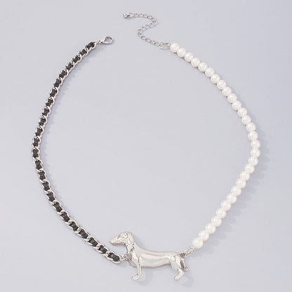 Pearl Dachshund Necklace The Doxie World