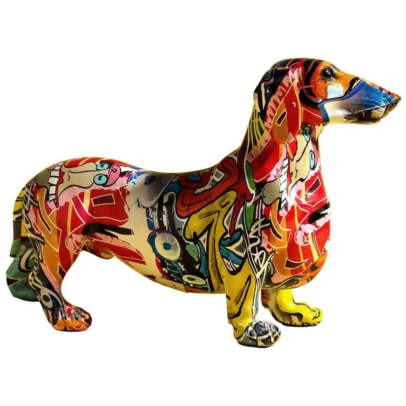 Rainbow Dachshund Figure The Doxie World