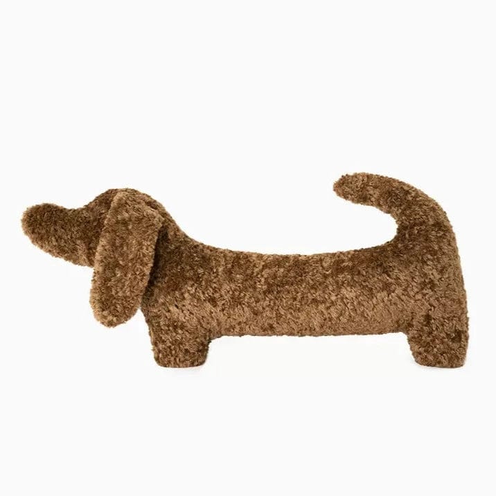 Teddy Dachshund Cushion Caramel / 75x38cm/29.5"x15" The Doxie World