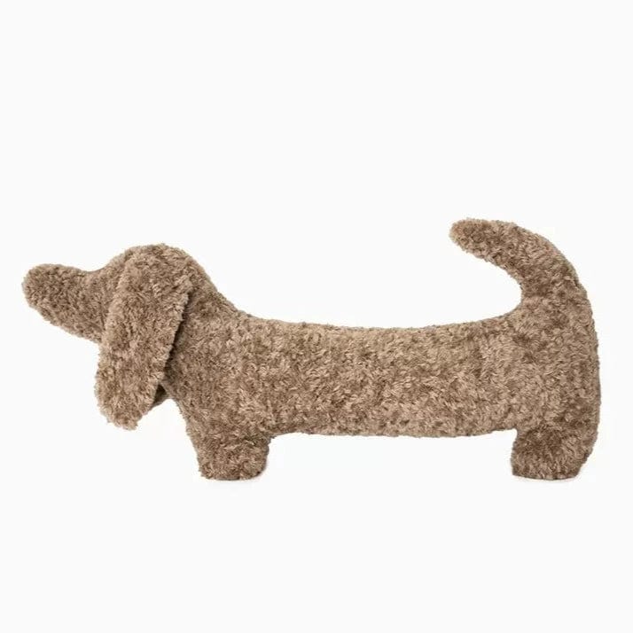 Teddy Dachshund Cushion Light camel / 75x38cm/29.5"x15" The Doxie World