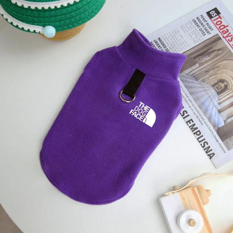 The Dog Face Dachshund Fleece Jacket Purple / S The Doxie World
