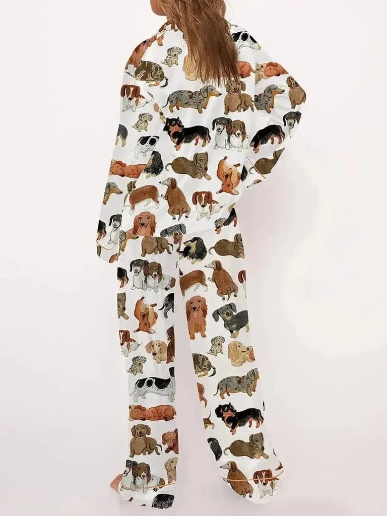 Weenie Dog Long Pajama Set The Doxie World