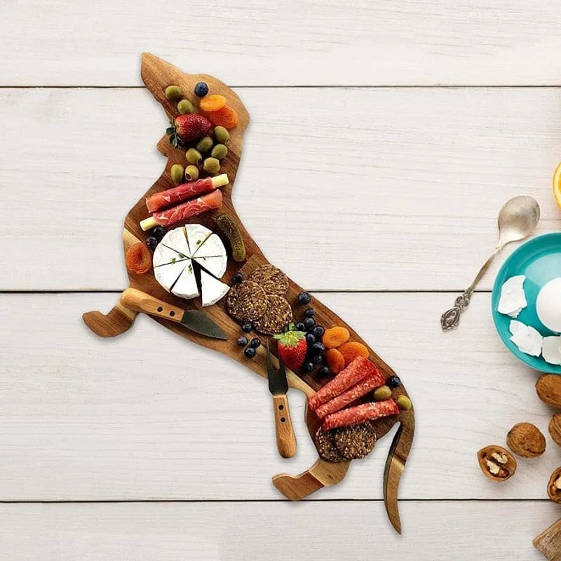 Wooden Dachshund Serving Board The Doxie World