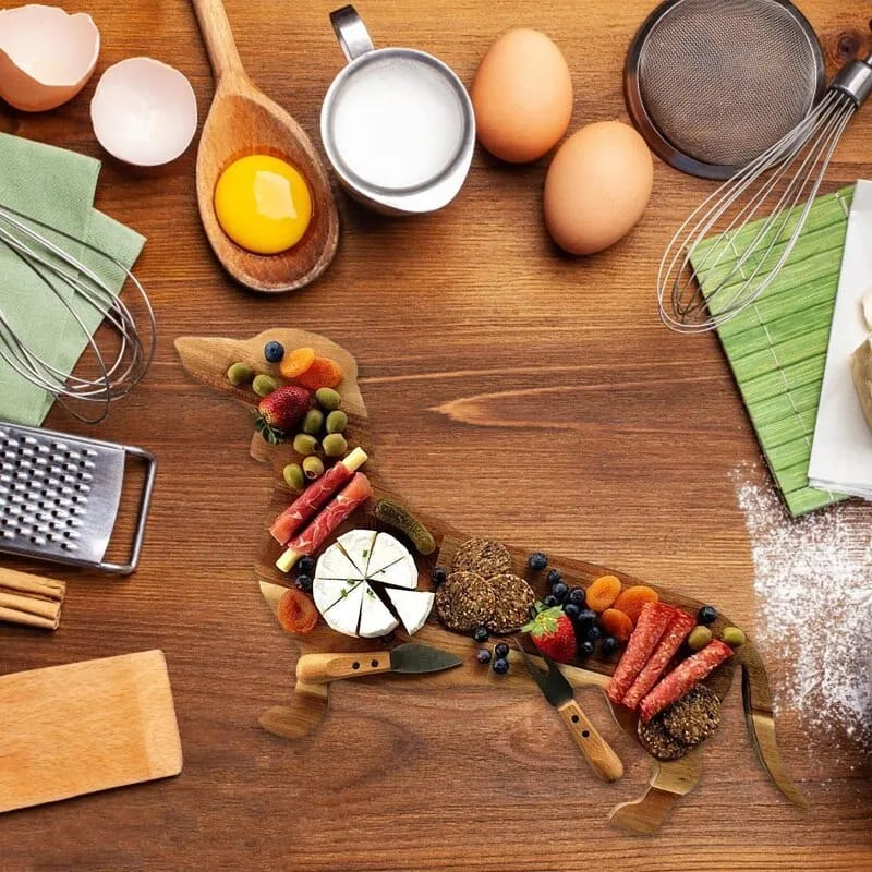 Wooden Dachshund Serving Board The Doxie World