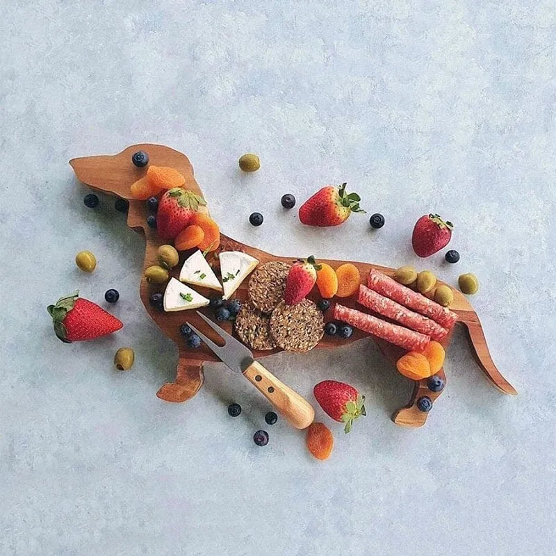 Wooden Dachshund Serving Board The Doxie World