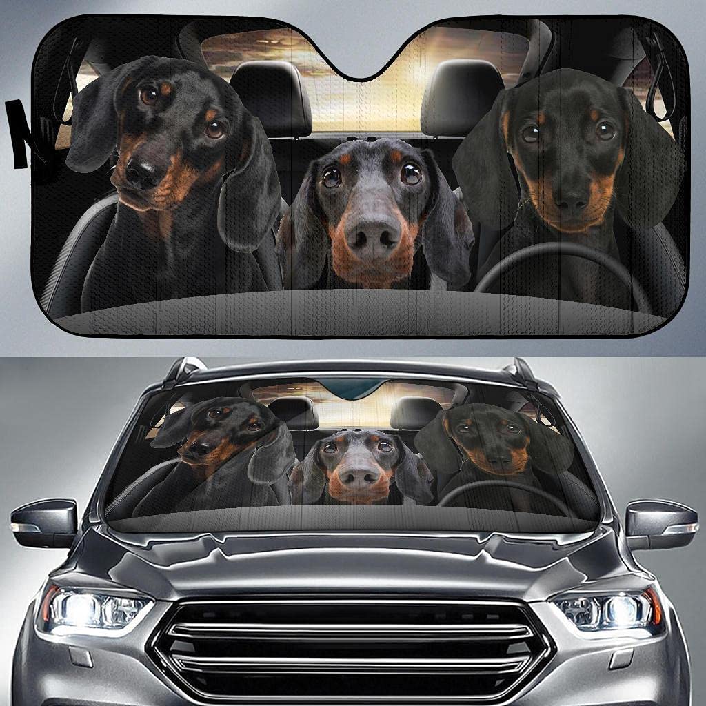 Dachshund windshield 2025 sun shade