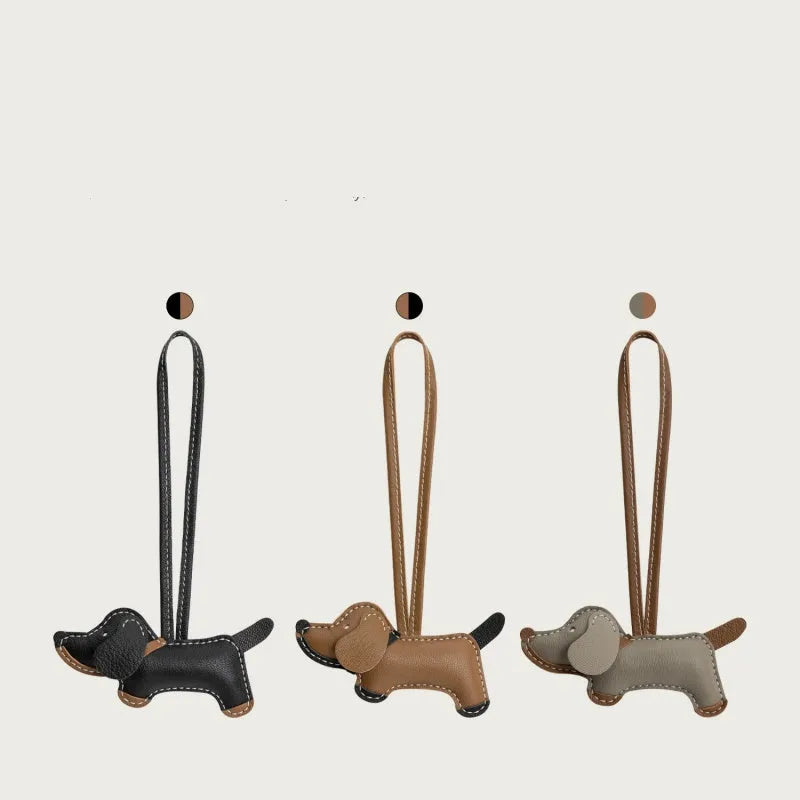 Dachshund Leather Pendant
