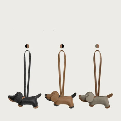 Dachshund Leather Pendant
