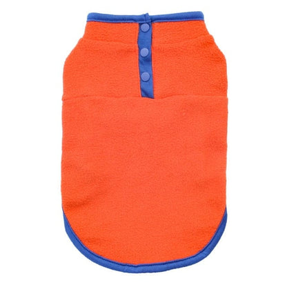 2-Color Fleece Dachshund Sweater Orange / S The Doxie World