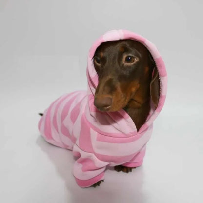 Pink Dachshund Hoodie