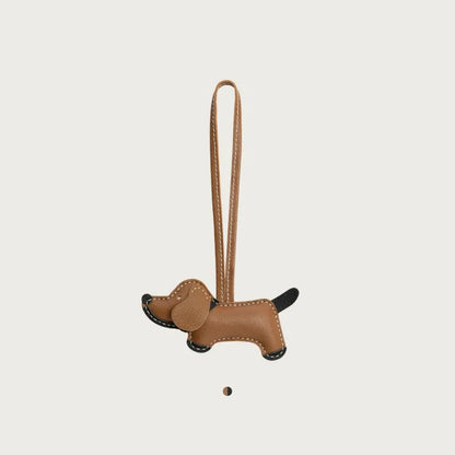 Dachshund Leather Pendant
