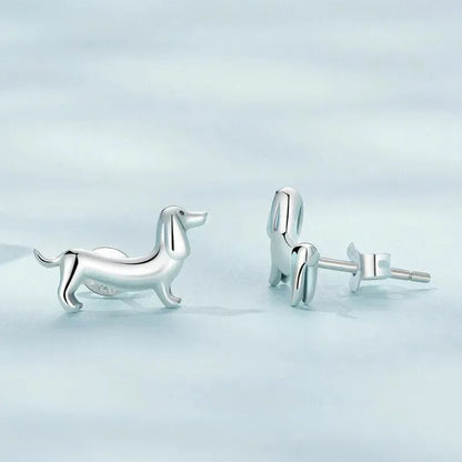 925 Sterling Silver Dachshund Earrings And Ring Set The Doxie World
