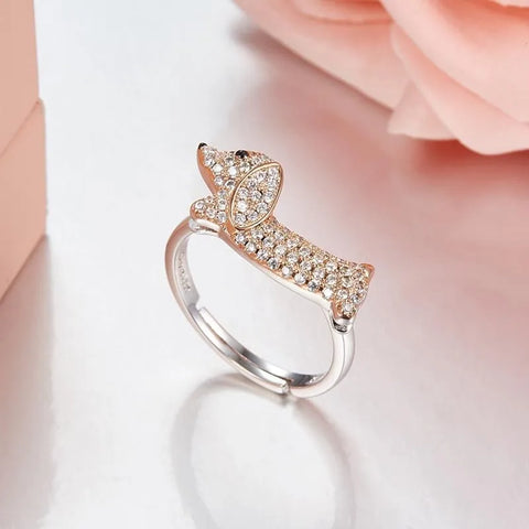 925 Sterling Silver Dachshund Ring The Doxie World