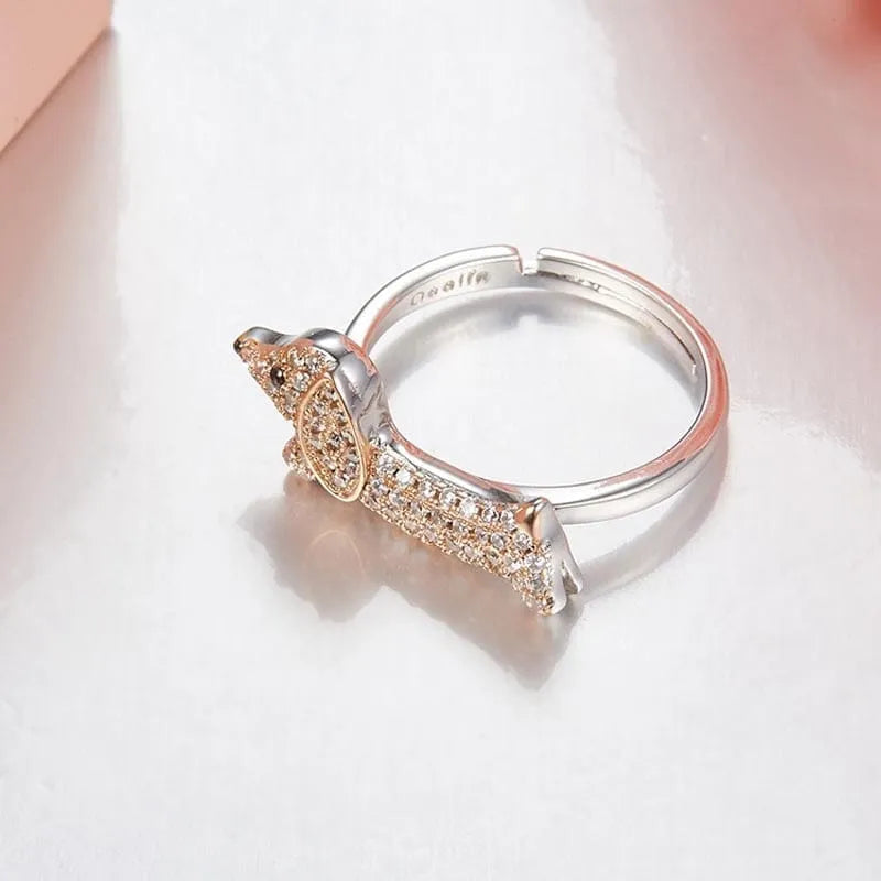925 Sterling Silver Dachshund Ring The Doxie World