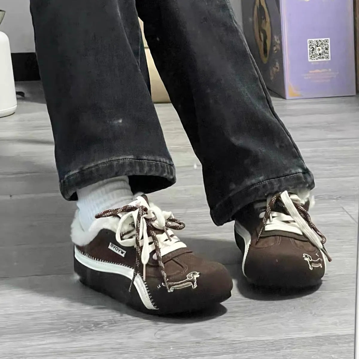 Dachshund Plush Sneakers