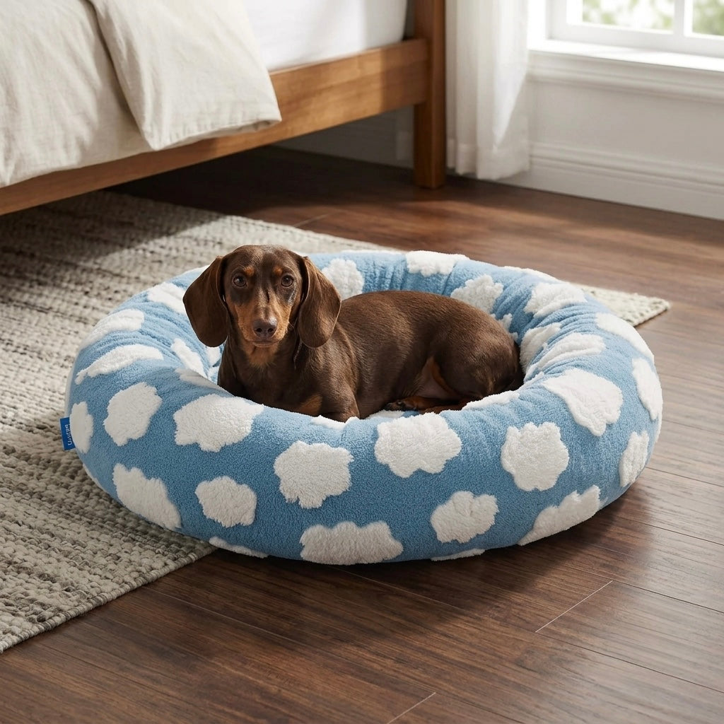 Cloudy Dachshund Dog Bed