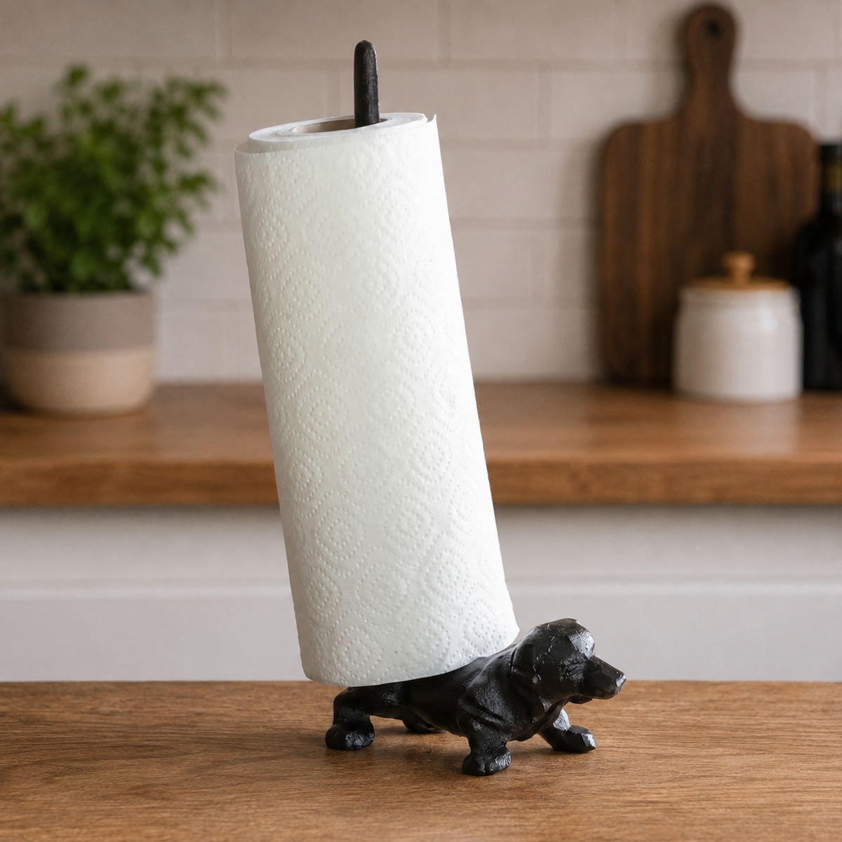 Dackel-Küchenrollenhalter
