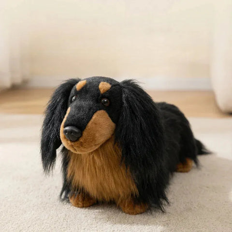 Longhaired Dachshund Plush Toy