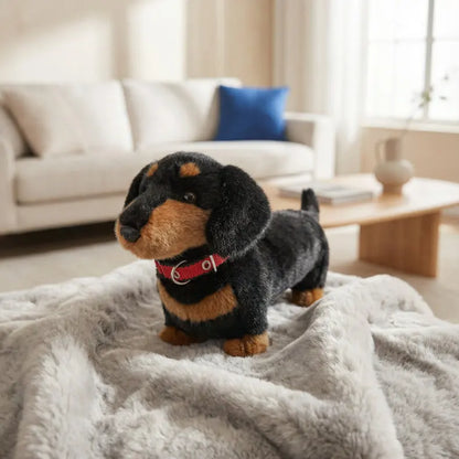 Longhaired Dachshund Plush Toy