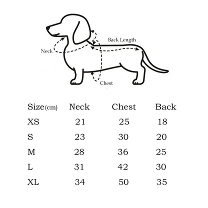 Houndstooth Dachshund Coat Set