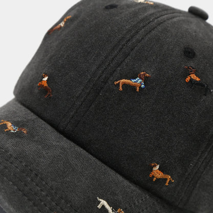 Dachshund Embroidered Basseball Cap
