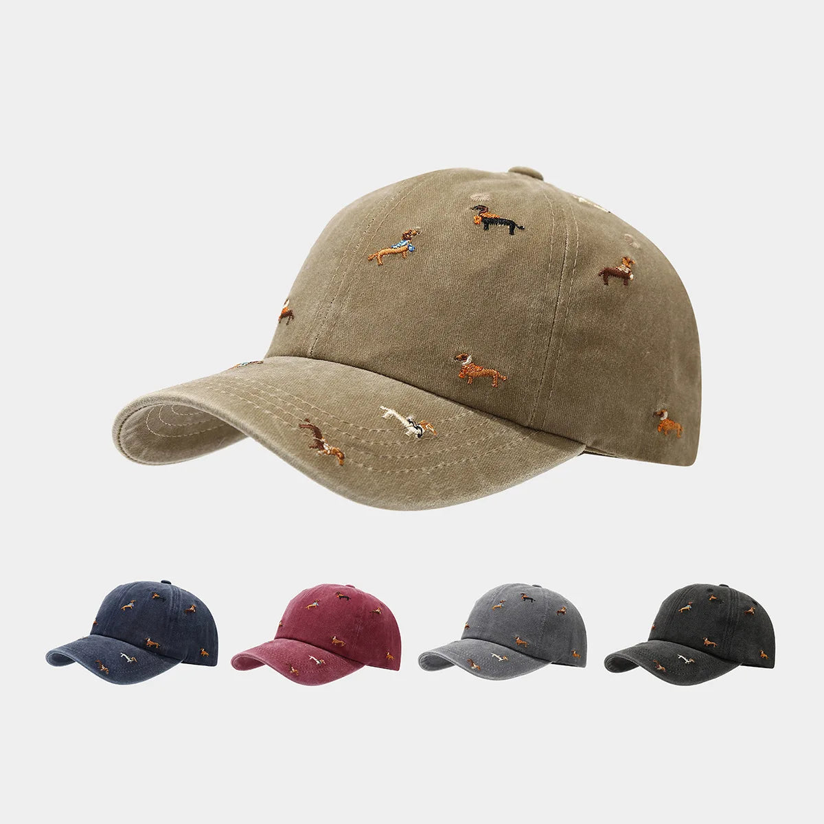 Dachshund Embroidered Basseball Cap