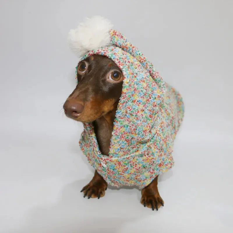 Knitted Dachshund Hoodie