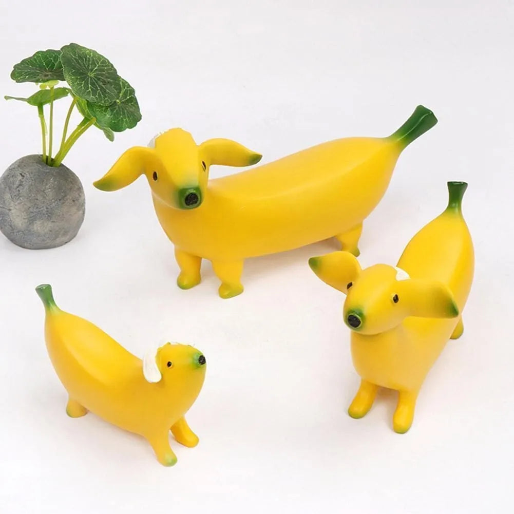 Banana Dachshund Figurines The Doxie World
