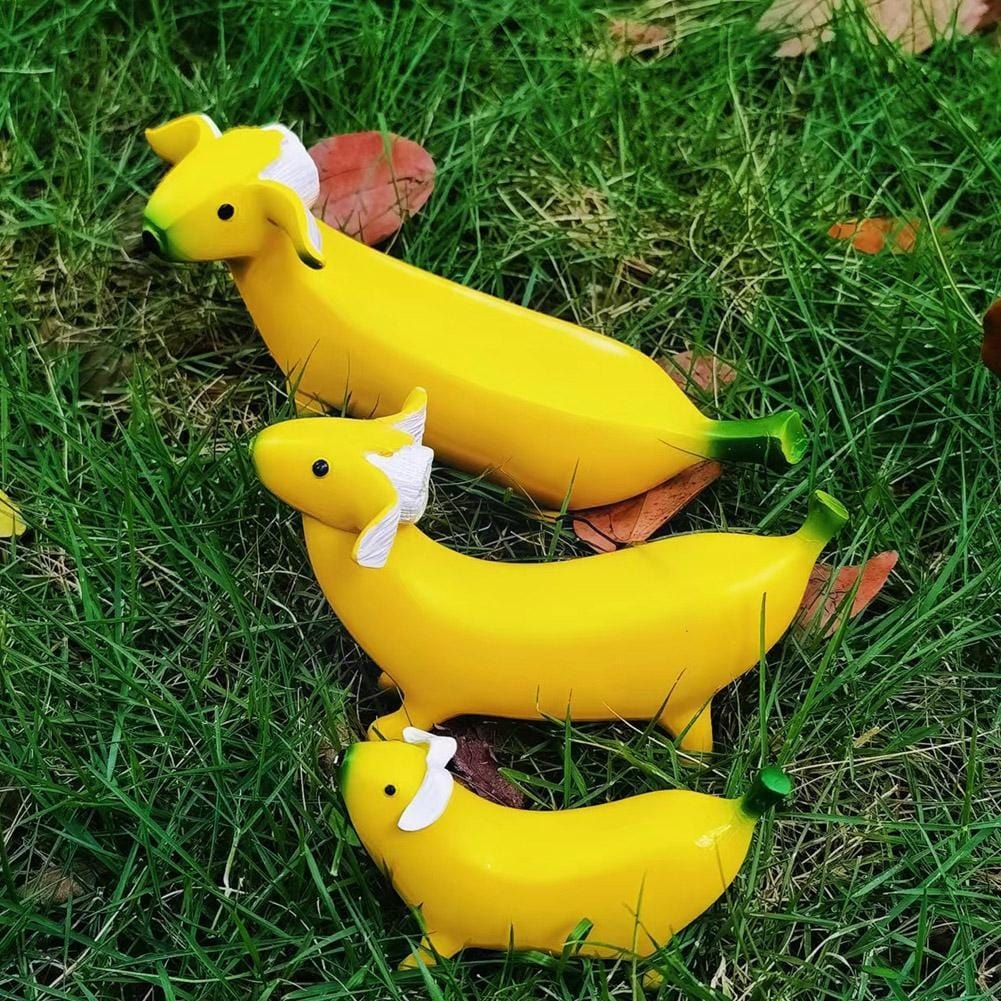 Banana Dachshund Figurines The Doxie World