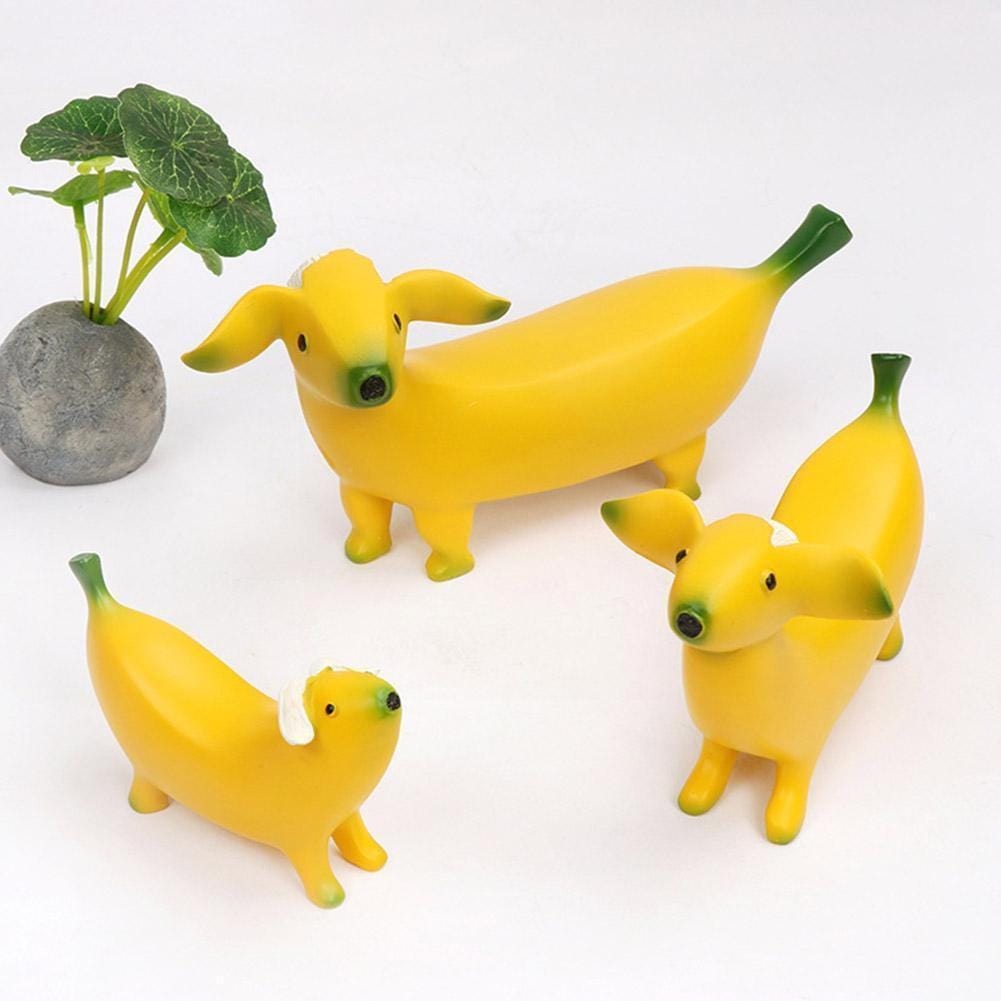 Banana Dachshund Figurines The Doxie World