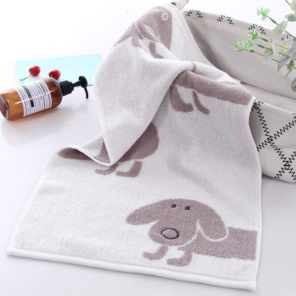 Wash your Paw Bathroom Towel Set,Microfiber Bath Kitchen Beach Hand Dish  Towels Set,Funny Cartoon Dachshund Dog Animal Bath Quick Dry Luxury Soft